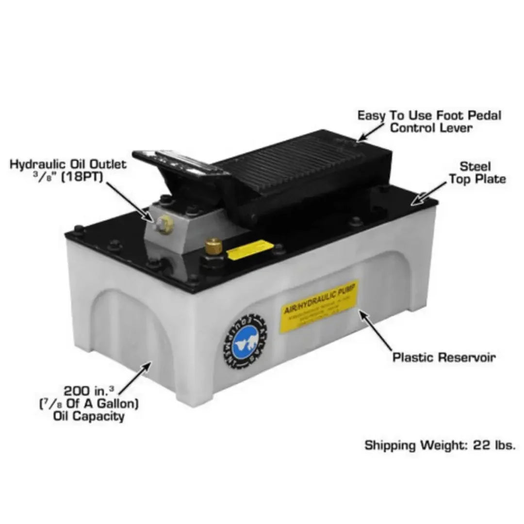 Atlas Air/Hydraulic Pump with Plastic Reservoir - Mechanic Super Store