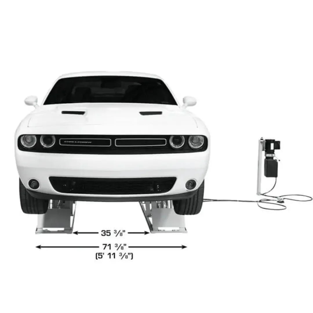 Atlas 6PL Open Center Low Rise 6,000 lb Capacity Scissor Lift - Mechanic Super Store