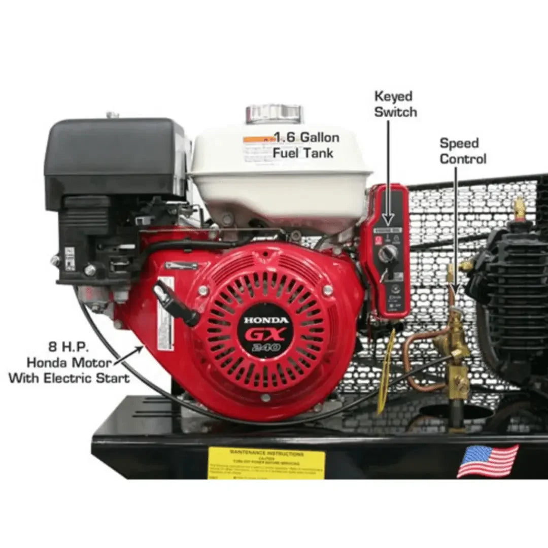 Atlas Air Force AF17G 8HP 30 Gallon Gas-Powered Air Compressor Atlas