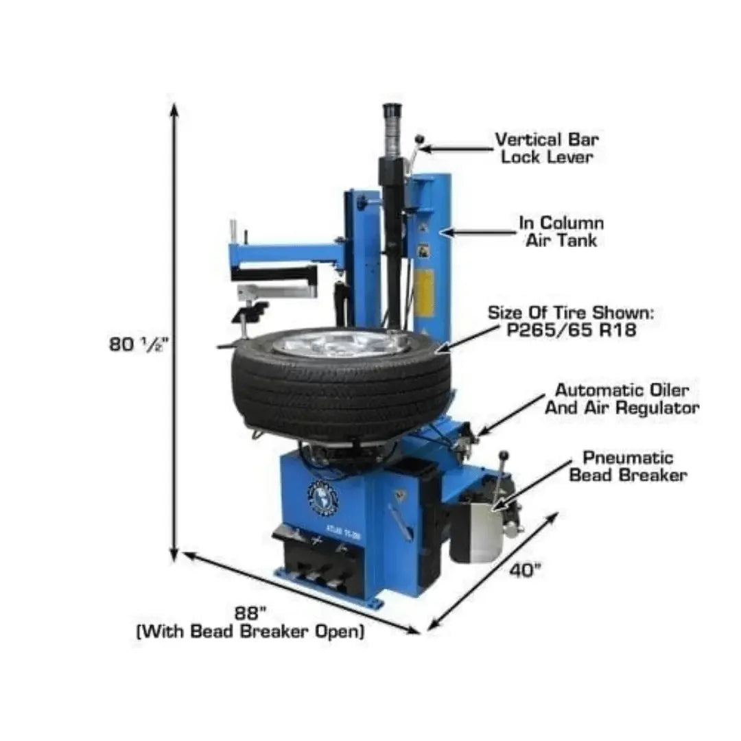 Atlas TC289LH Tire Changer with Assist Arm - Mechanic Super Store