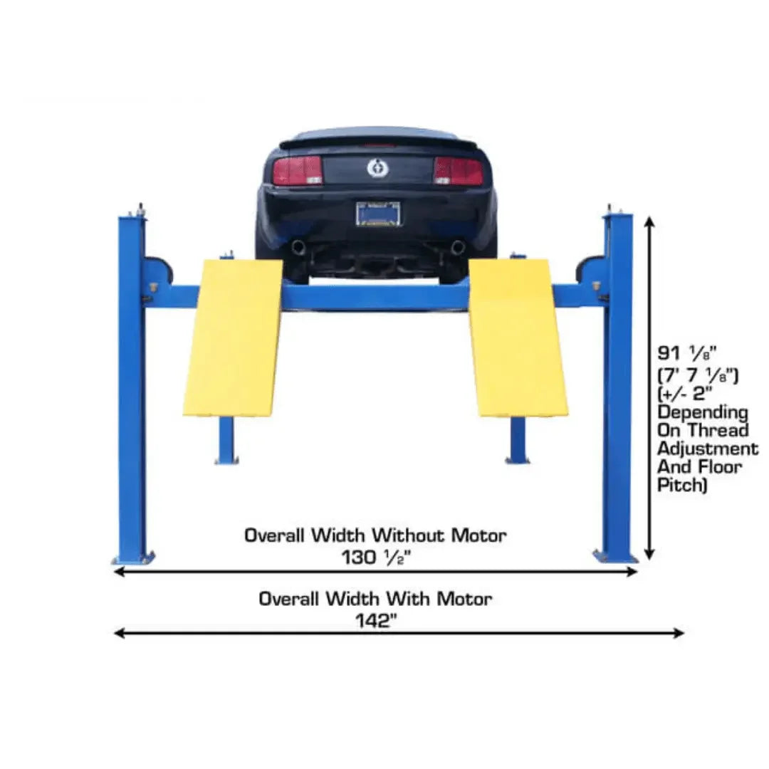 Atlas 414A Alignment Lift + RJ8 Rolling Jack Combo - Mechanic Super Store