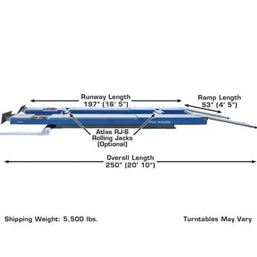 Atlas 12AWFSL 12,000 lb Capacity Alignment Scissor Lift with Wheels Free Lifts - Mechanic Super Store