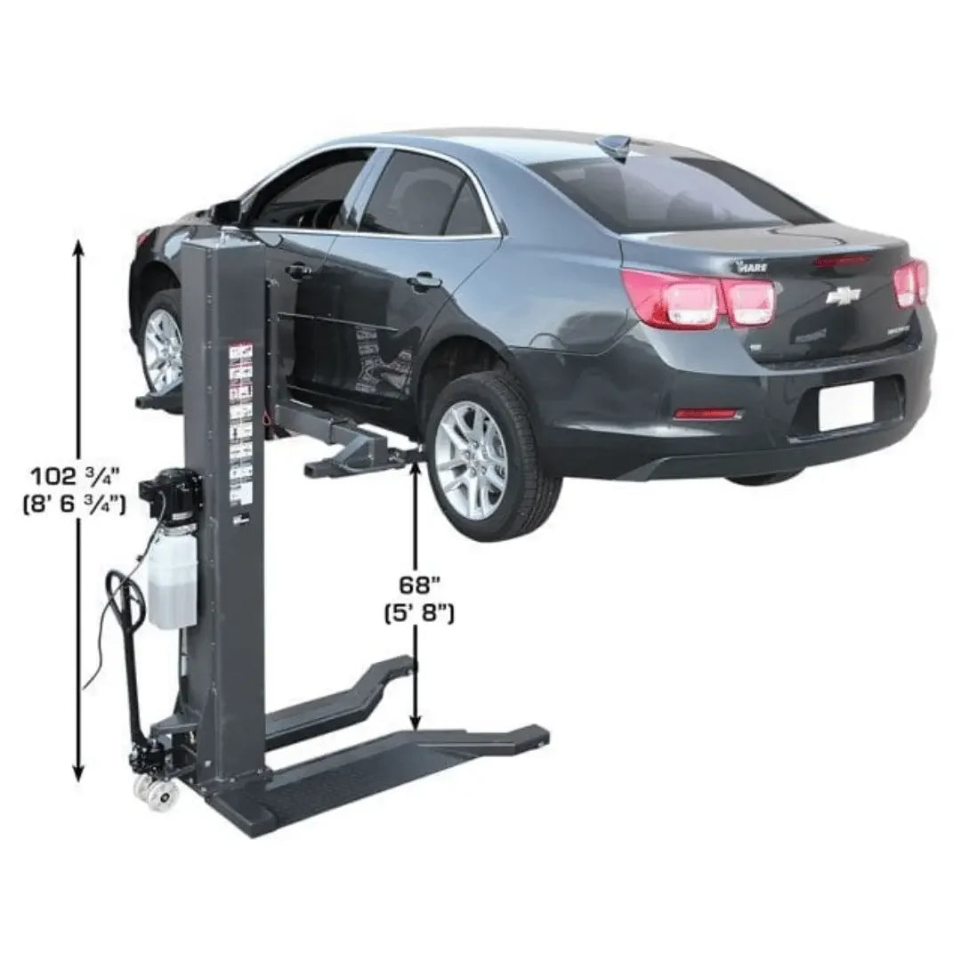 Atlas PSP-6000 6,000 lb Single Post Portable Car Lift - Mechanic Super Store