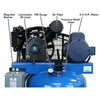 Atlas Air Force AF8 5HP 80 Gallon Two Stage 5HP Commercial Grade Air Compressor Atlas