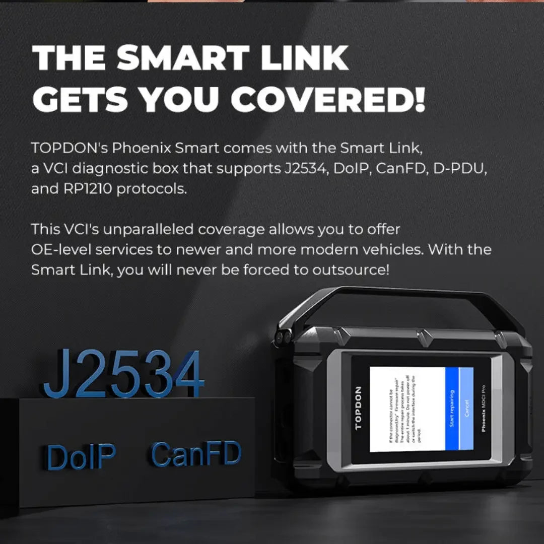 Topdon USA Phoenix Smart Advanced Intelligent Diagnostic Scanner - Mechanic Super Store
