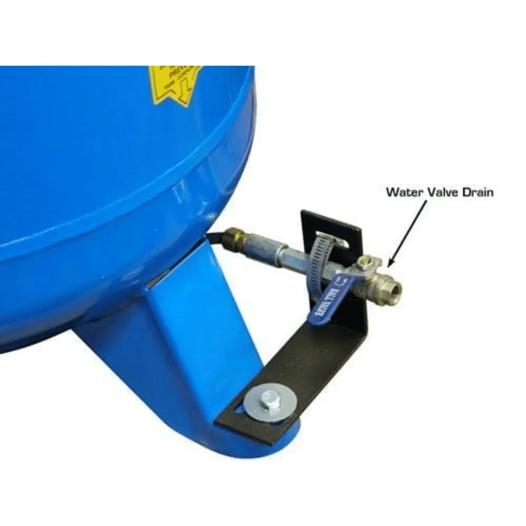 Water valve drain location on the atlas air compressor