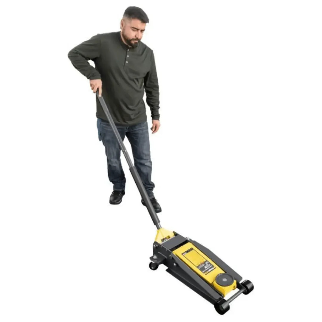 Ranger RFJ-3T Racing Style 3 Ton Floor Jack with Plunger U-Joint - Mechanic Super Store