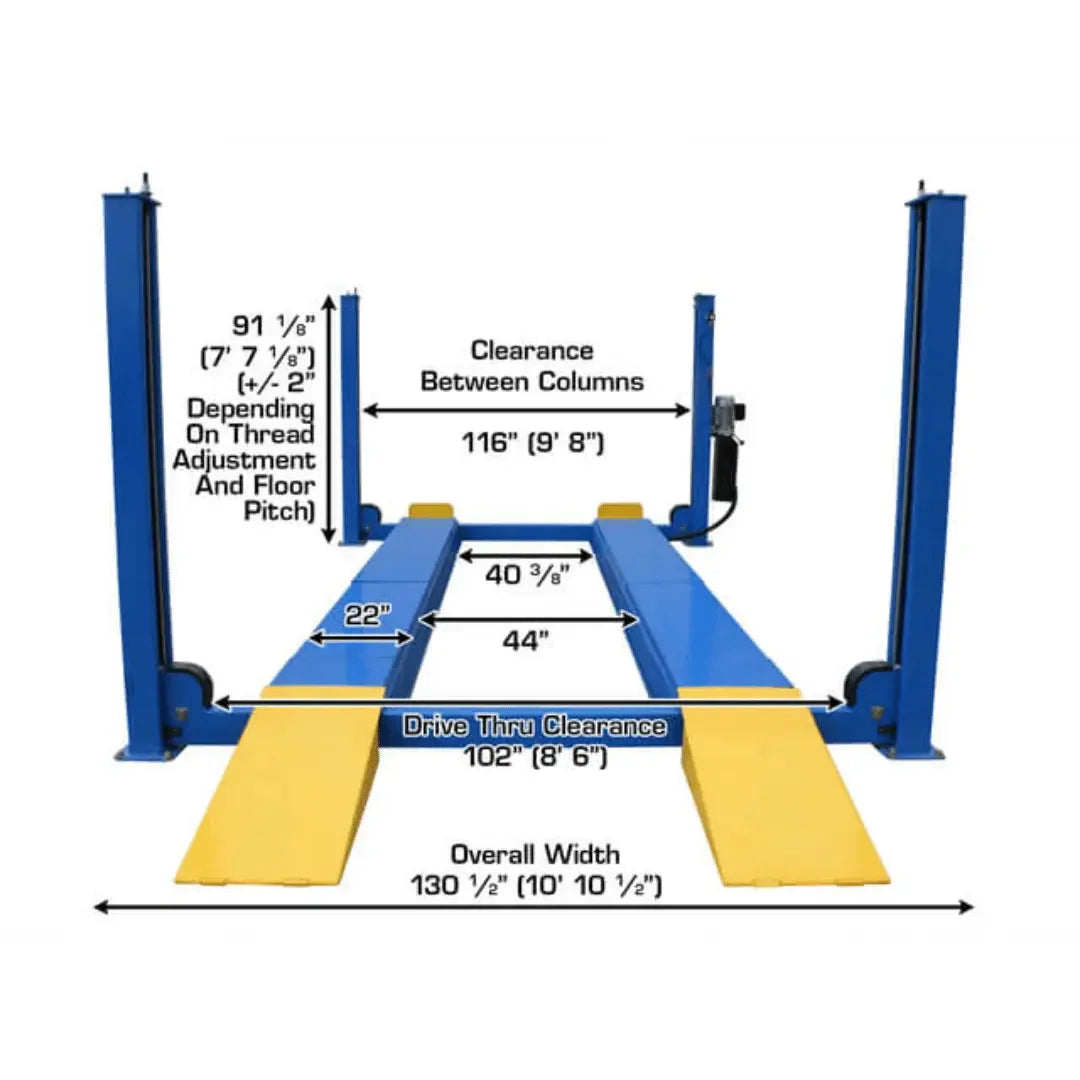 Atlas 414A Alignment Lift + RJ8 Rolling Jack Combo - Mechanic Super Store