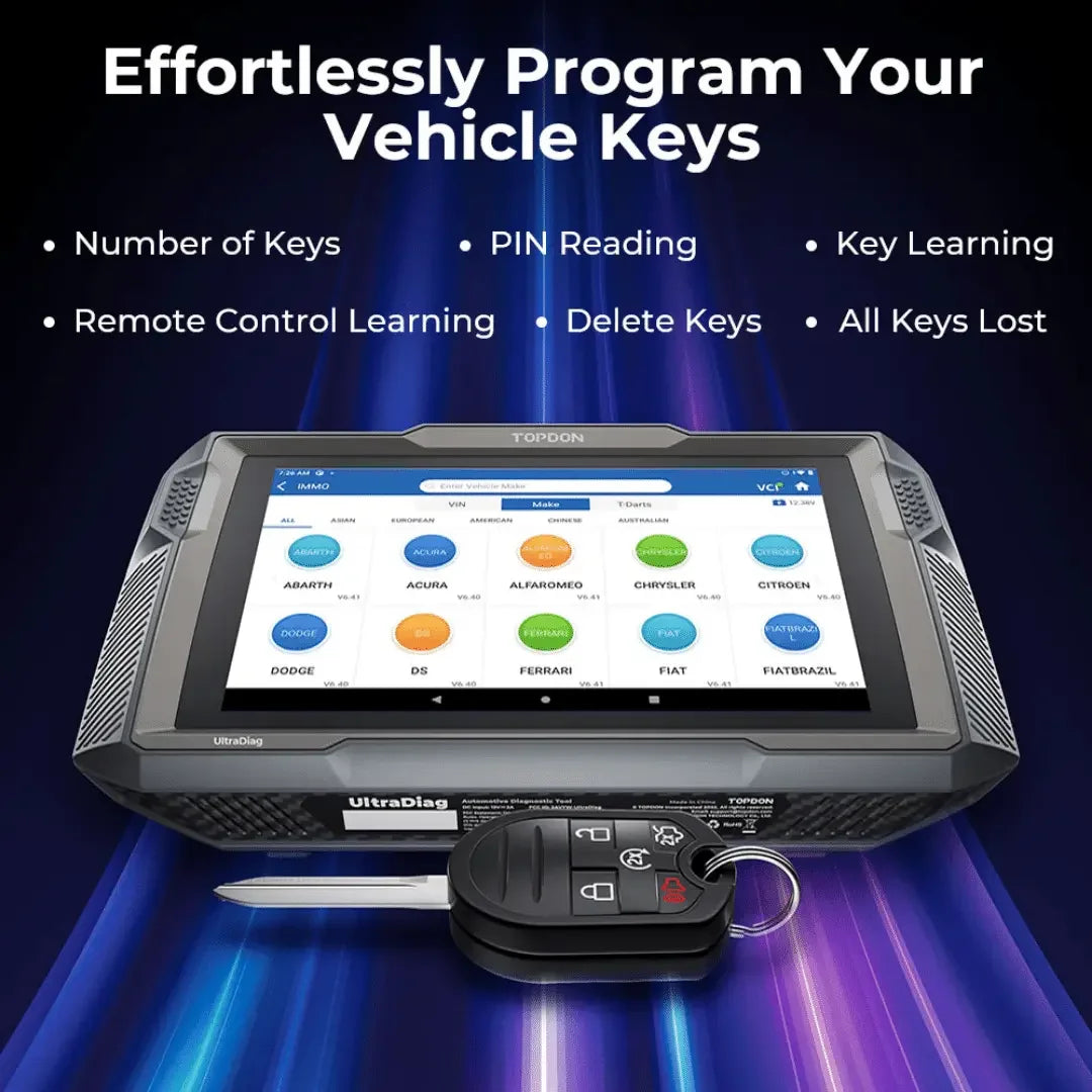 Topdon USA UltraDiag 2-in-1 Diagnostic Scanner & Key Programmer Tool Topdon