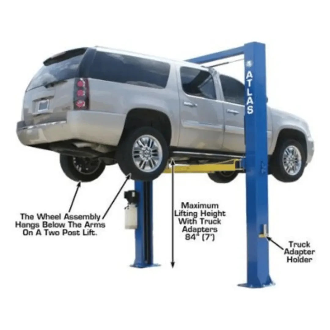 Atlas Commercial Grade Extra Tall 10,000lb 2 Post Lift - Mechanic Super Store