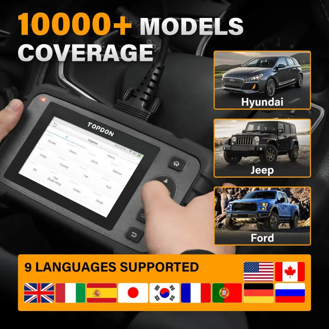 Topdon USA ArtiDiag500 Entry-Level Diagnostic Scanner Topdon