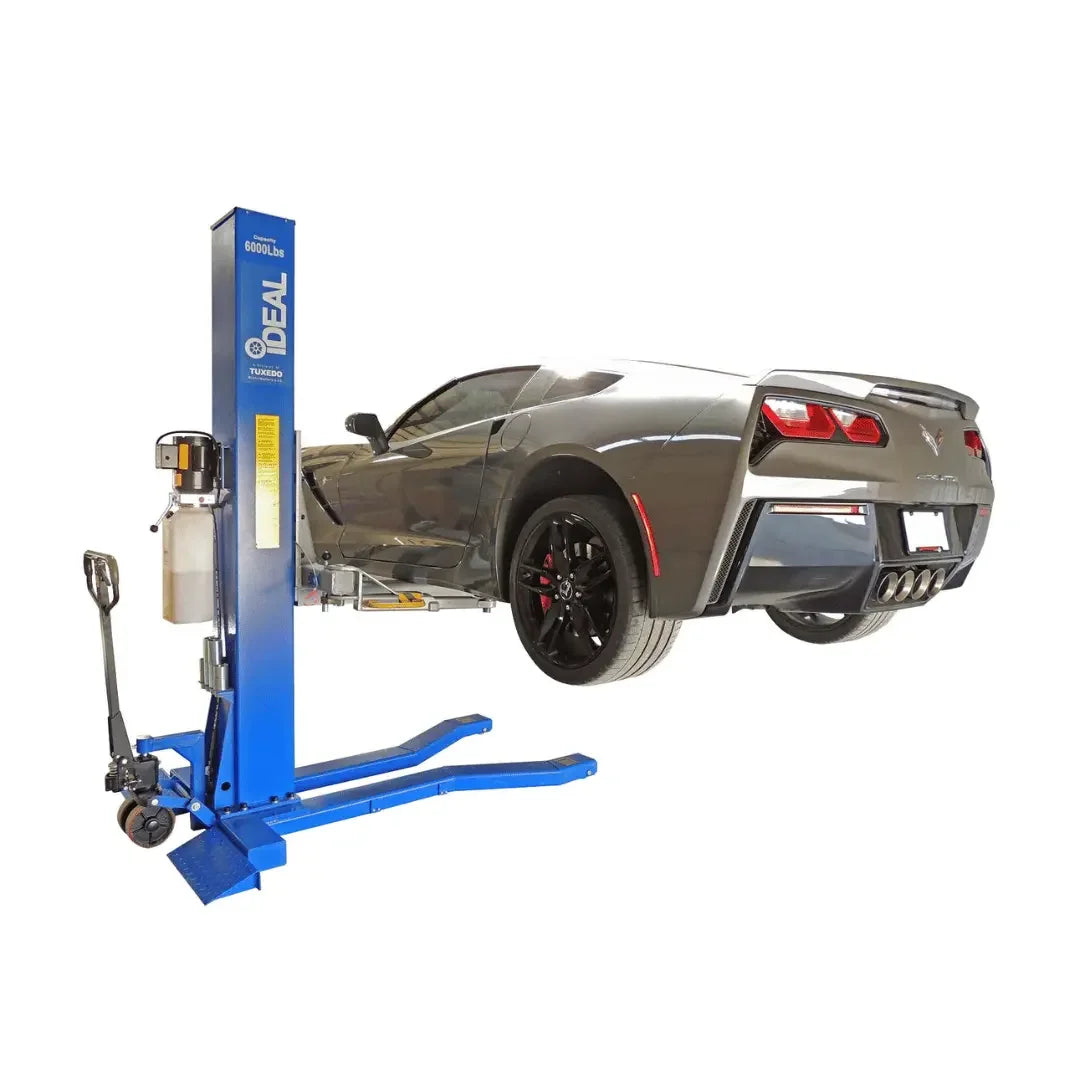 IDEAL iMobile MSC-6KLP 6,000 lb Low Profile Mobile Single Column Lift - Mechanic Super Store