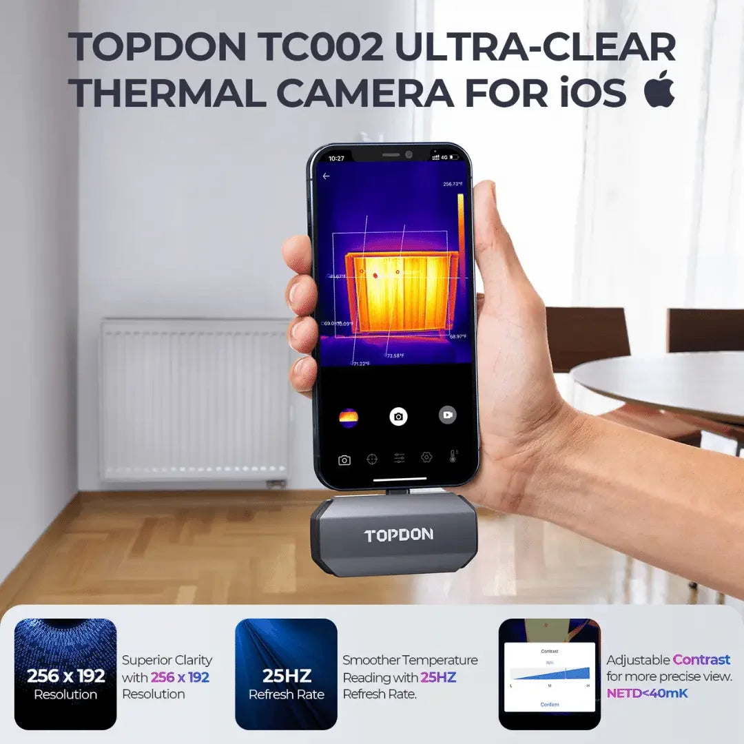 Topdon USA TC002 (iOS Devices) Portable Thermal Imaging Camera Topdon