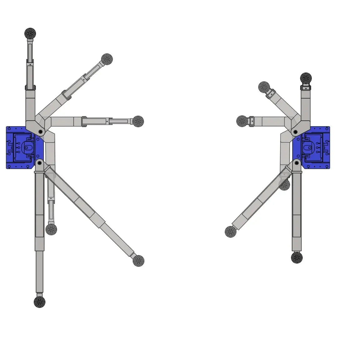Ideal - TP10KAC-DX 10,000 lb 2 Post Clear Floor - Direct Drive - Bi-Symmetric - 3 Stage - Single Point ALI Certified W/PU - Mechanic Super Store