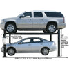 Atlas Garage PRO8000 Portable Hobbyist 8,000 lb. Capacity 4-Post Lift - Mechanic Super Store