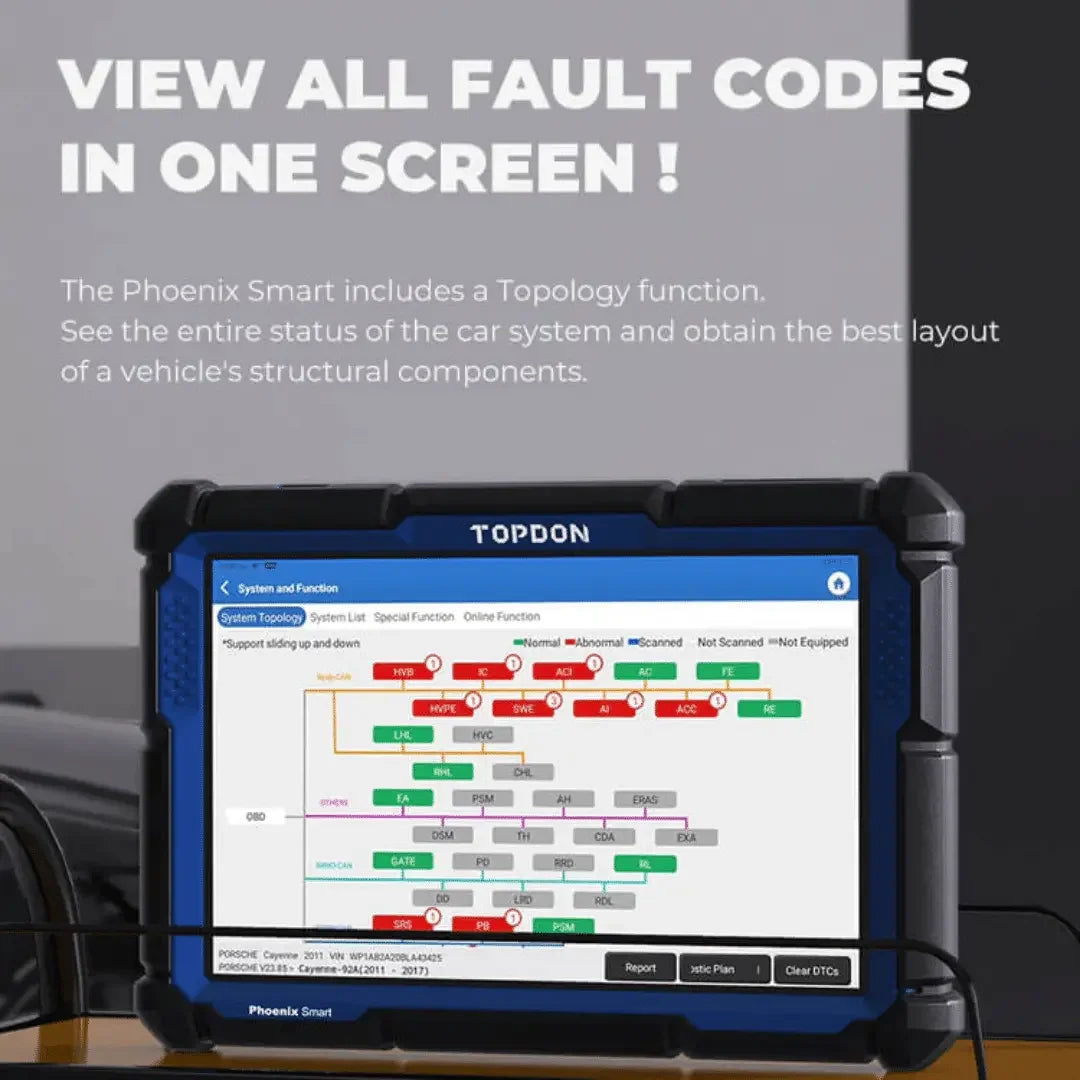 Topdon USA Phoenix Smart Advanced Intelligent Diagnostic Scanner - Mechanic Super Store