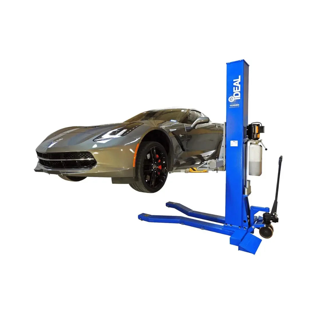 IDEAL iMobile MSC-6KLP 6,000 lb Low Profile Mobile Single Column Lift - Mechanic Super Store