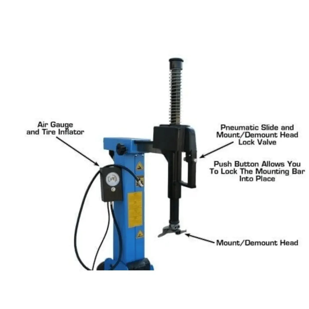Atlas TC755 Tilt-Back Rim-Clamp Tire Changer with Beadblaster Atlas