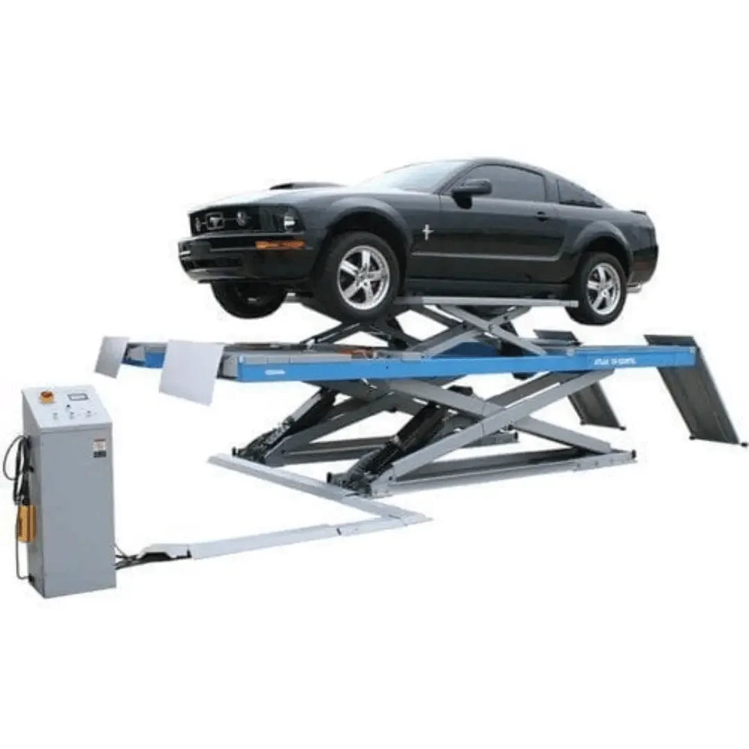 Atlas 12AWFSL 12,000 lb Capacity Alignment Scissor Lift with Wheels Free Lifts - Mechanic Super Store