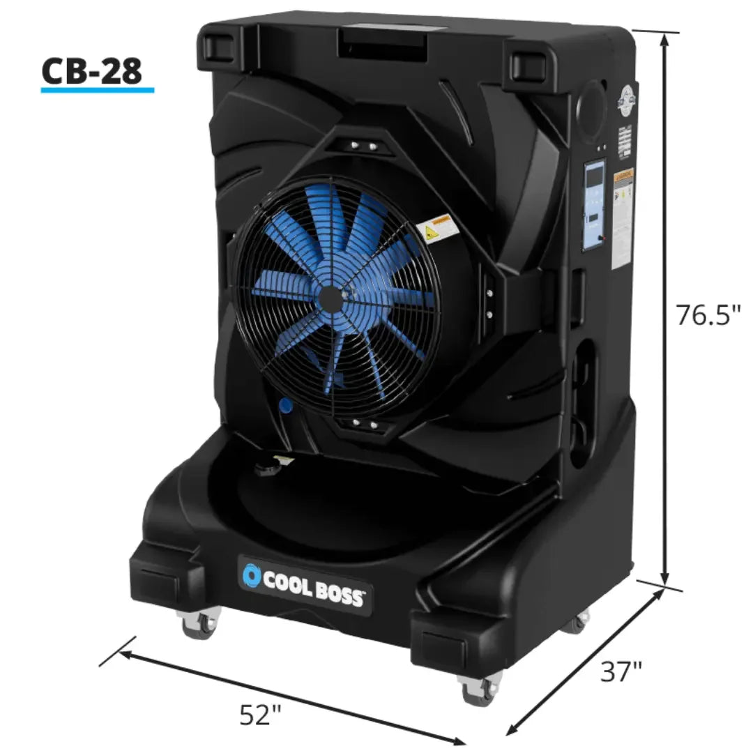 Cool Boss CB-28 Evaporative Air Cooler - Fixed Style - 28 Inch Fan - Mechanic Super Store