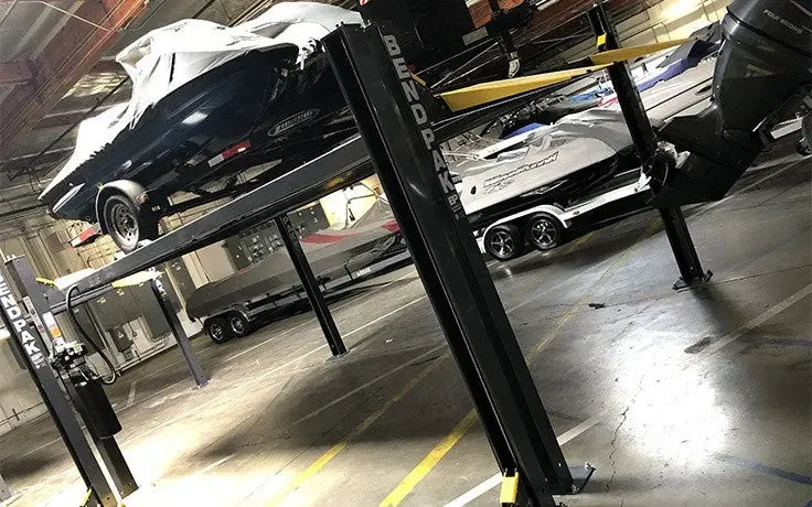 BendPak HD-7500BLX 7,500 lb. 4 Post Vehicle And Boat Storage Lift BendPak