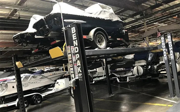 BendPak HD-7500BLX 7,500 lb. 4 Post Vehicle And Boat Storage Lift BendPak