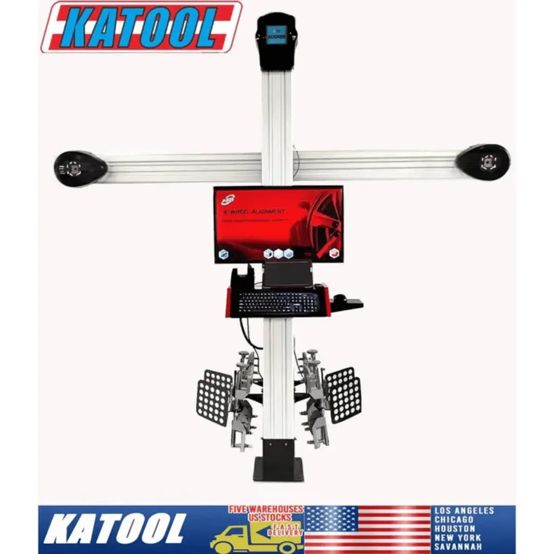 Katool KT-AV6 Wheel Alignment Machine Works on 2 Post Car & Scissor Lift - Mechanic Super Store