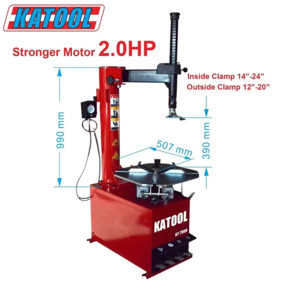 Katool KT-T800 Wheel Clamp Tire Changer Machine - Mechanic Super Store