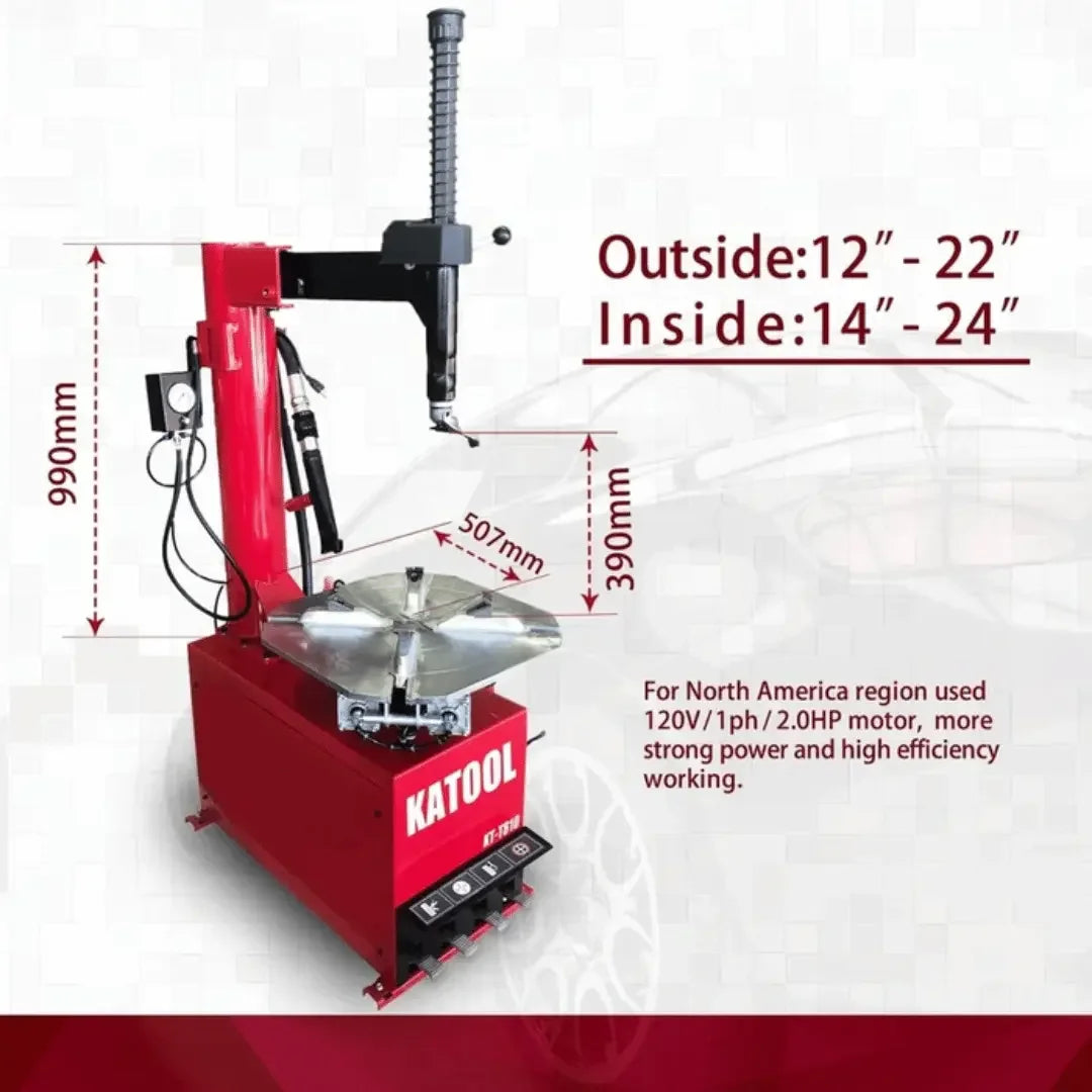 Katool KT-T810 Wheel Clamp Tire Changer Machine - Mechanic Super Store