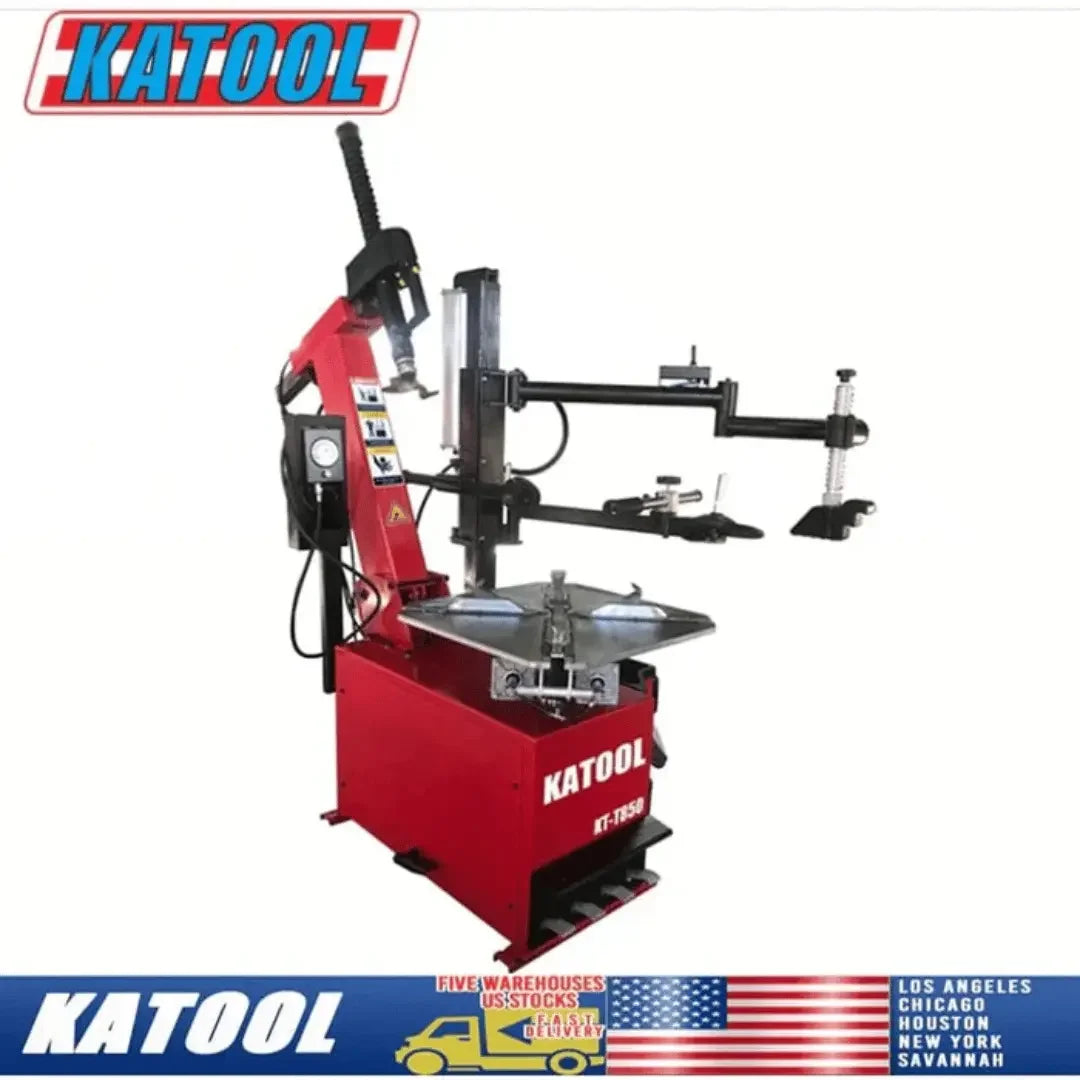 Katool KT-T850 Tilt-Arm Wheel Clamp Tire Changer Machine Katool