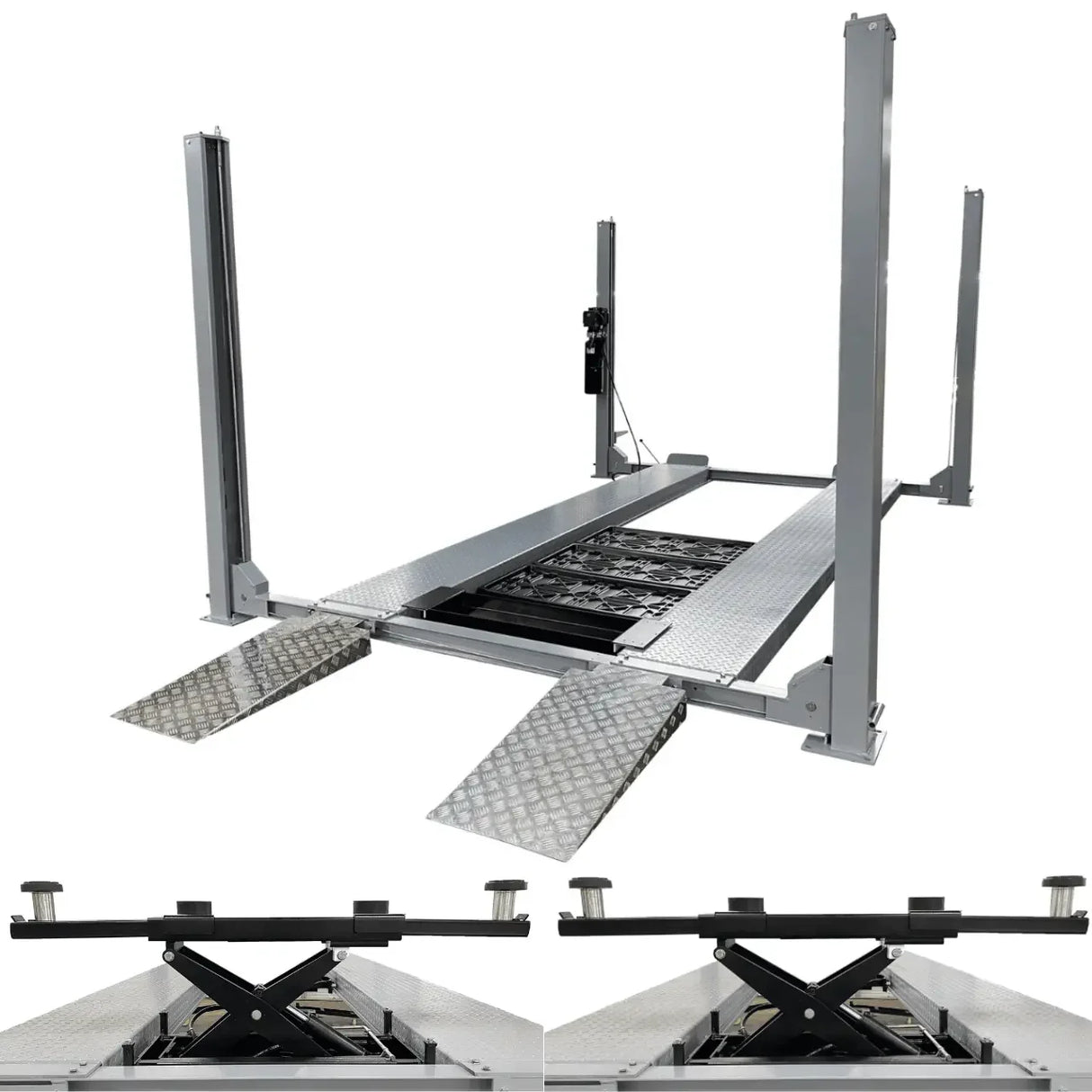 Triumph NSS-11-1 (Truck Combo) 11,000 lb 4 Post Automotive Lift with 2 RJ-5 Jacks - Mechanic Super Store