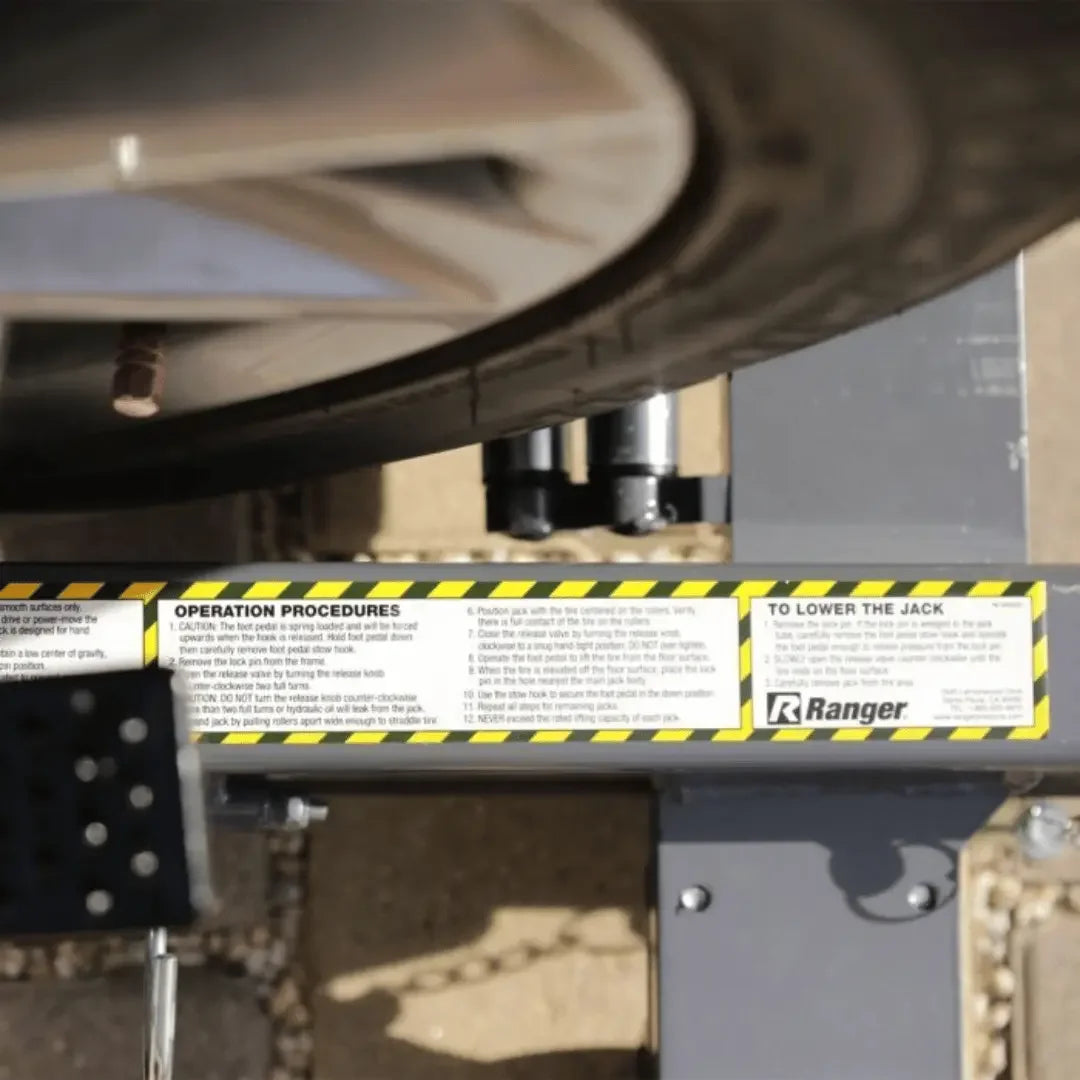 Ranger RCD-2500 GoCart Mobile Wheel Jack / 2,500 lb Capacity / Car Dollies - Mechanic Super Store