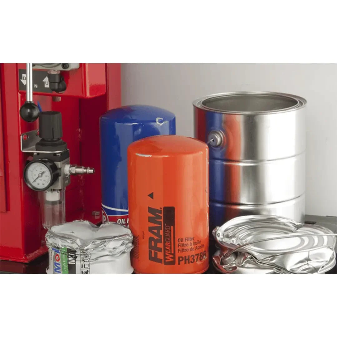 Ranger RP-20FC 10-Ton Capacity Oil Filter Crusher with Stand - Mechanic Super Store