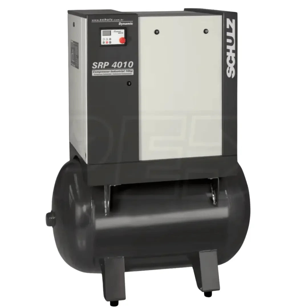 Schulz SRP 4010 460V 3PH 10HP 120gal horizontal single-stage electric air compressor