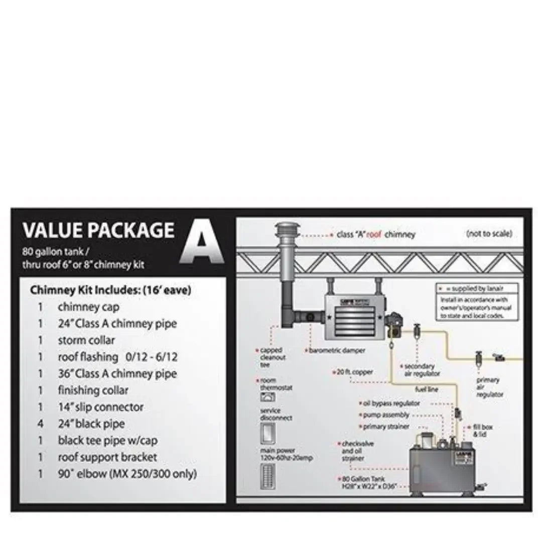 LANAIR XT250 Waste Oil Heater Value Package 1 - Mechanic Super Store