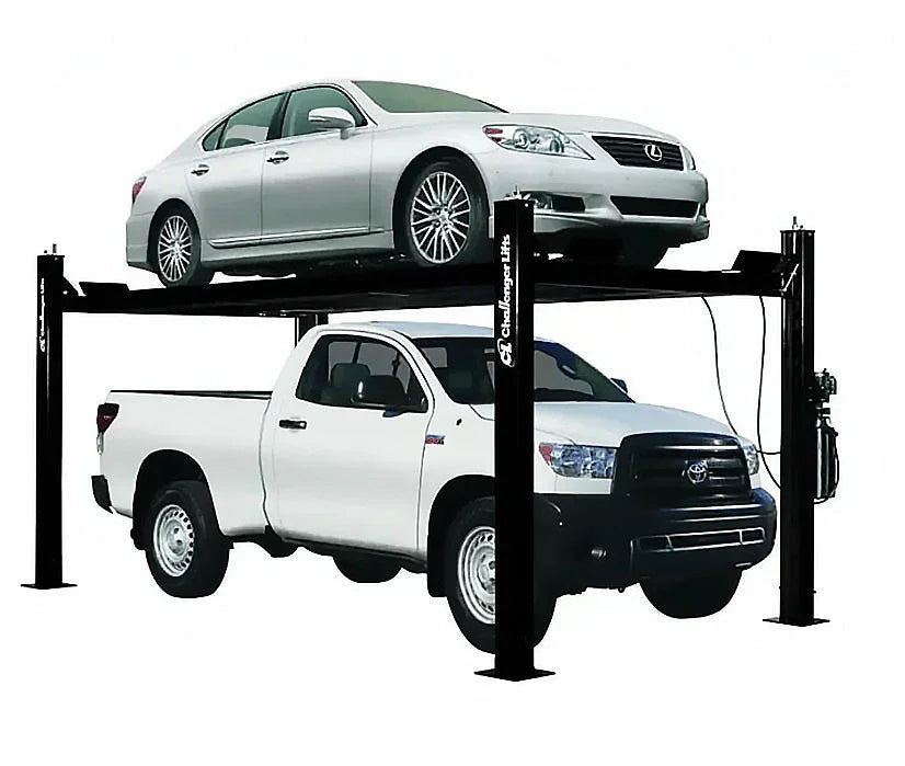 Challenger Lifts CL4P9W 9000 lbs 4 Post Home Storage Lift Challenger Lifts