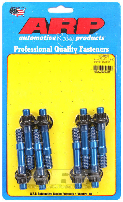ARP 7/16 x 2.880" aluminum blower stud kit