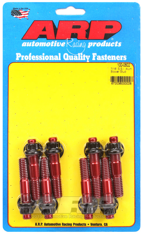 ARP 7/16 x 2.500" aluminum blower stud kit