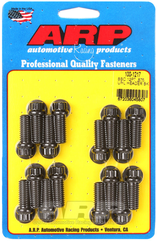 ARP BB Chevy 12pt .875 UHL header bolt kit