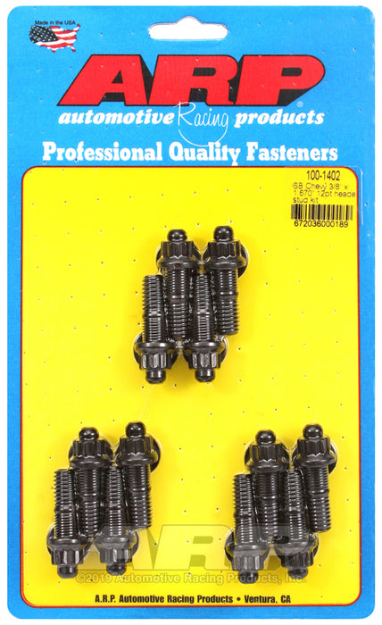 ARP SB Chevy 3/8 x 1.670" 12pt header stud kit