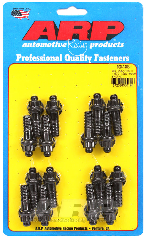 ARP BB Chevy 3/8 x 1.670" 12pt header stud kit