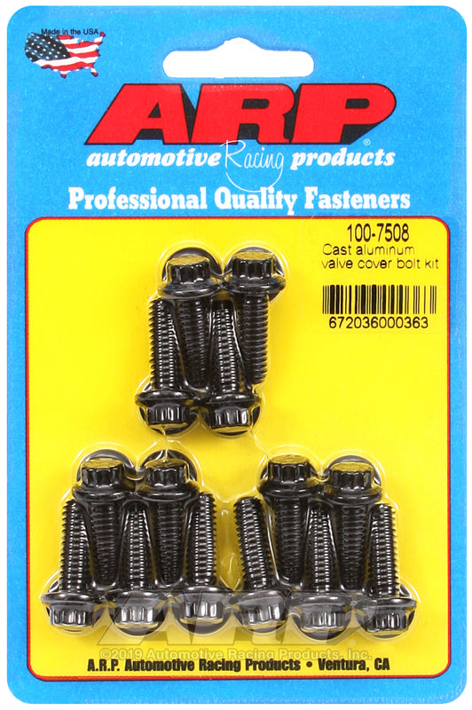 ARP Cast aluminum 12pt valve cover bolt kit