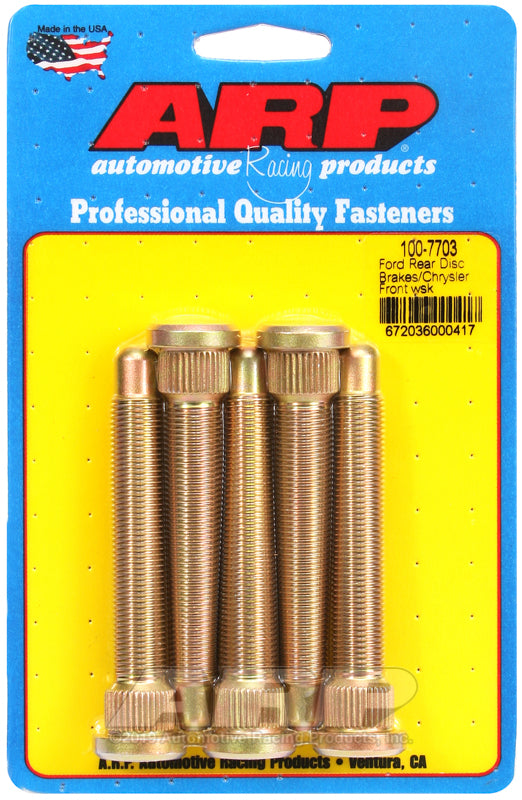 ARP Ford rear disc brakes/Chrysler front wheel stud kit