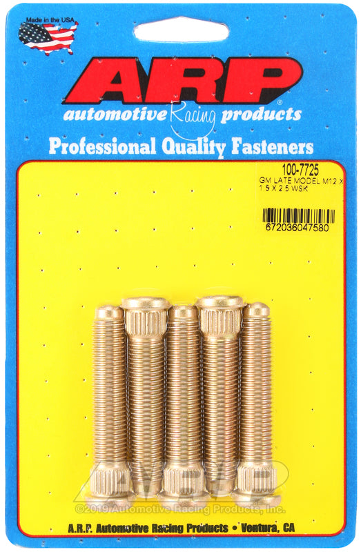 ARP GM late model M12 X 1.5 X 2.5 wheel stud kit