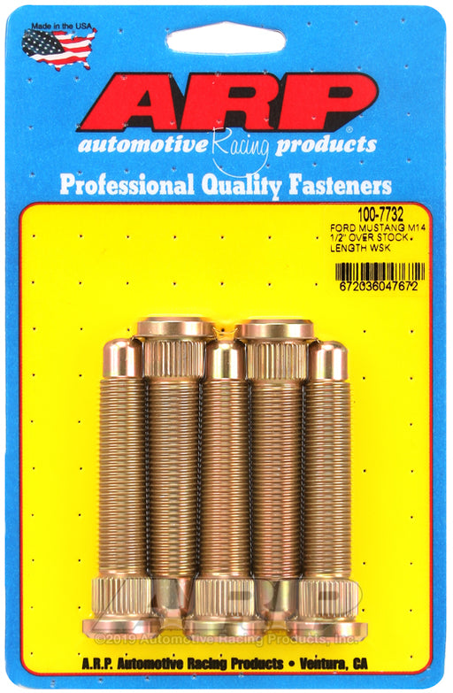 ARP Ford Mustang 2015 M14  1/2" over stock length wheel stud kit
