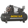 Schulz L-Series 10120HL40X-3 230V 3-PH 10HP 120gal horizontal two-stage electric air compressor