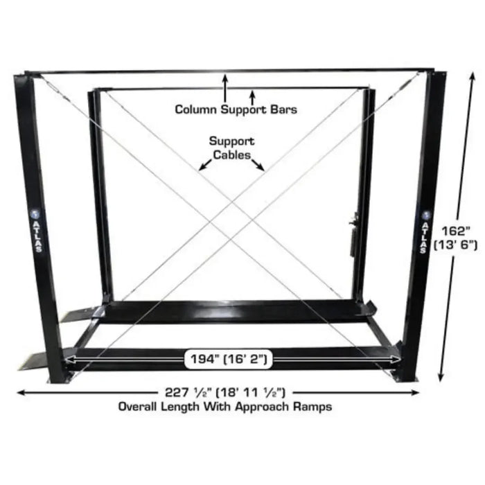 Atlas Garage PRO7000ST Super Tall 7,000 lb. 4-Post Lift - Mechanic Super Store