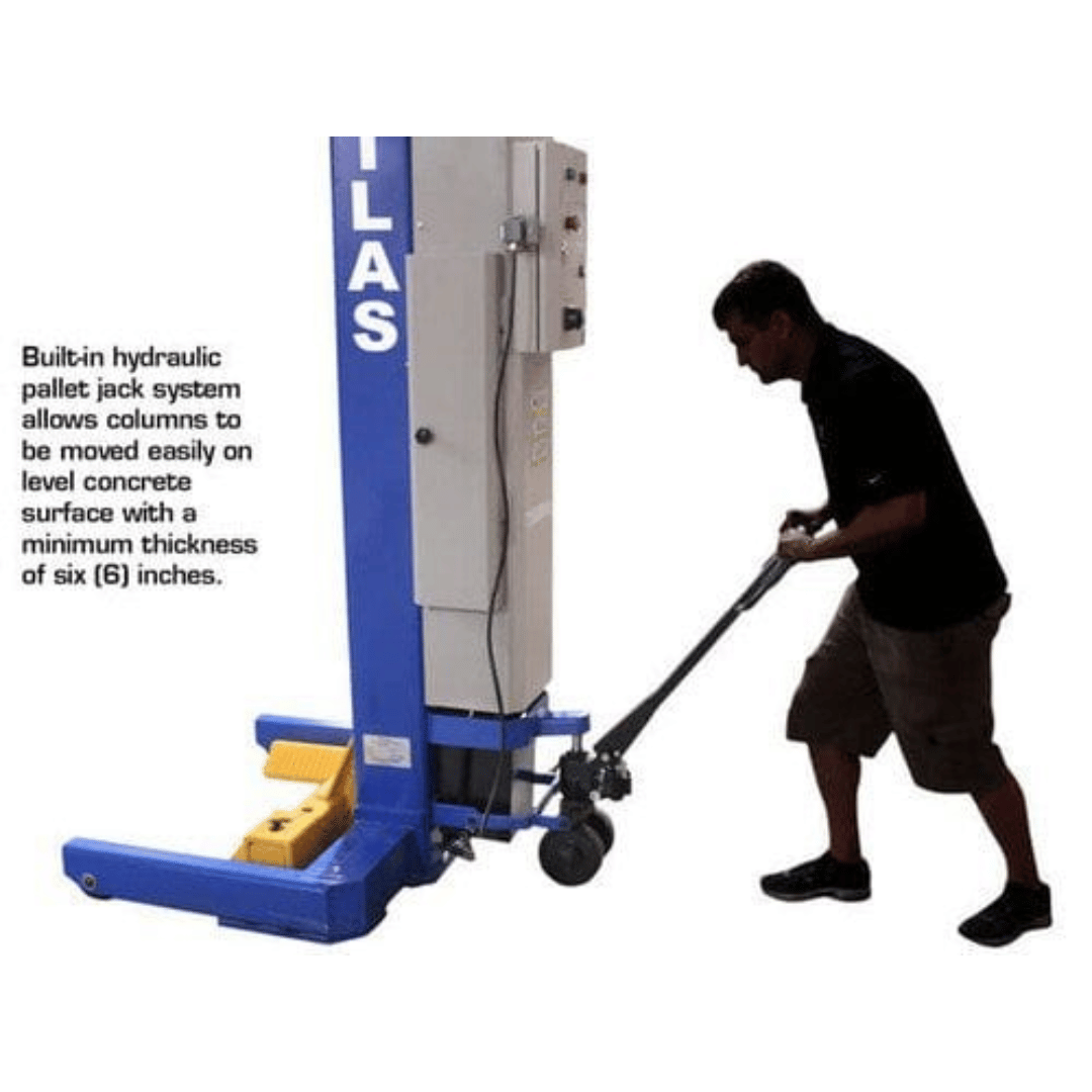 Atlas 99,000 LB. ALI Certified Battery Powered Mobile Column Lift System