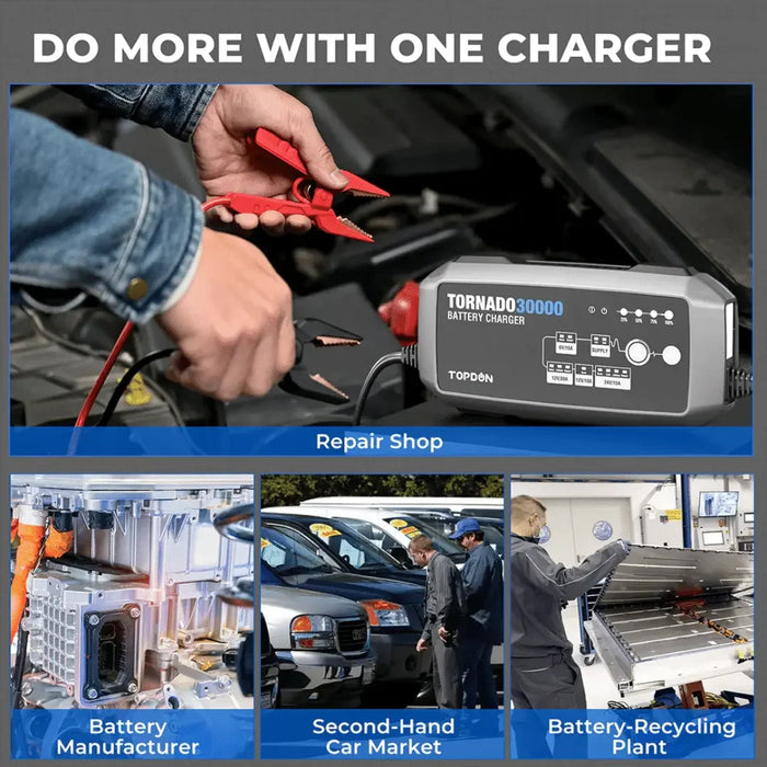 Topdon USA Tornado30000 Smart Battery Charger - Mechanic Super Store