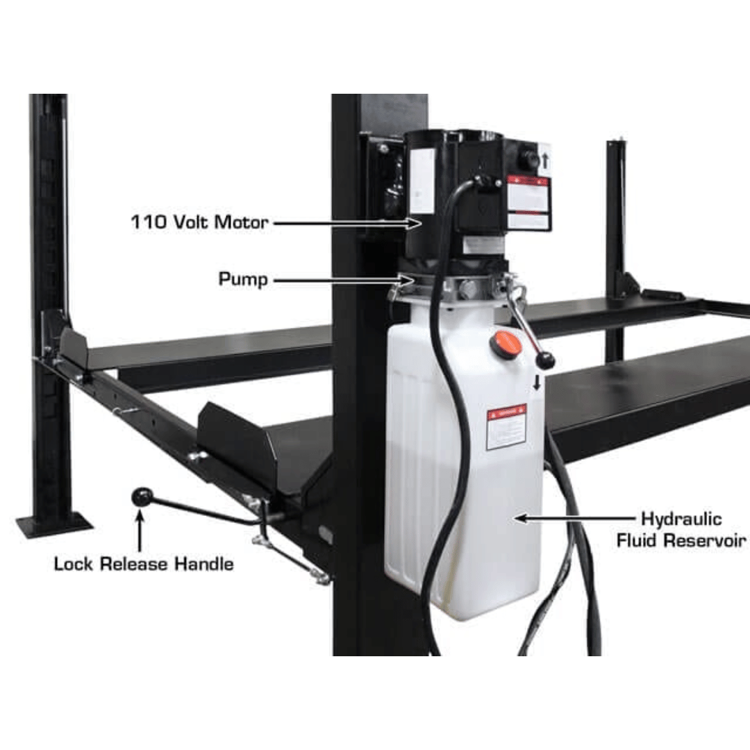 Atlas ALI Certified APEX 8 4-Post Lift + RJ35 Sliding Jacks Combo